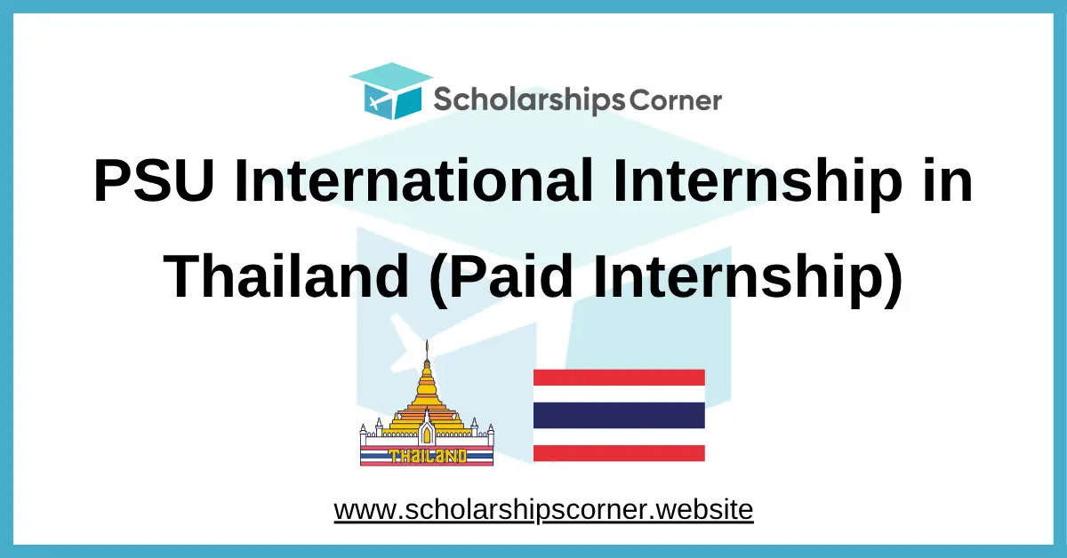 PSU International Internship 2026-27 in Thailand (Paid Internship)