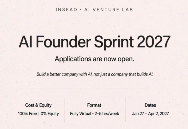 AI Venture Lab Founder Sprint 2027