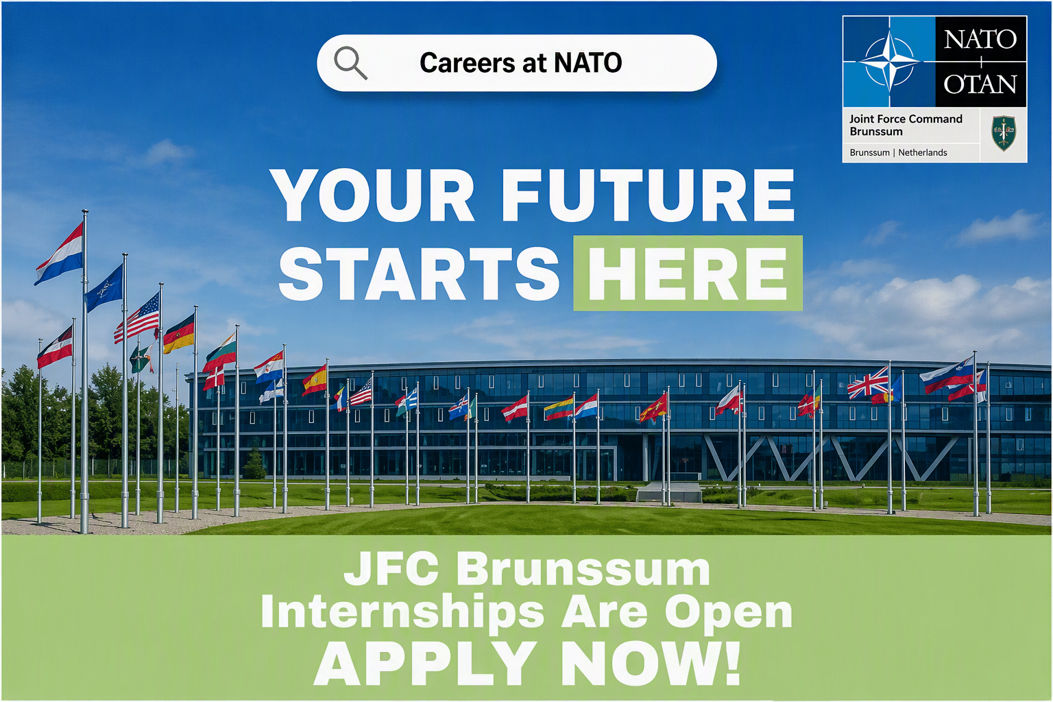 NATO Internship Opportunities 2026 in the Netherlands | €1,477 Monthly Stipend