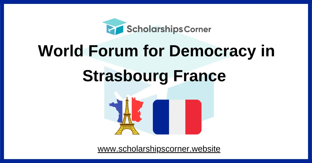 World Forum for Democracy 2026 in France | Apply Now