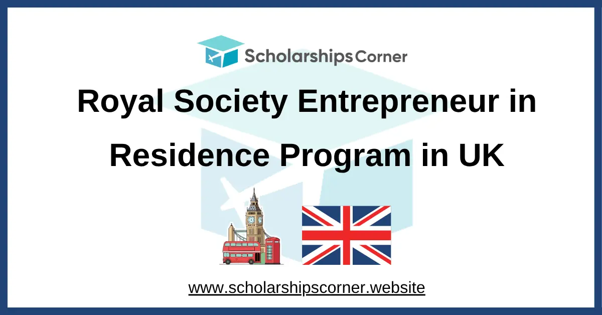 Royal Society Entrepreneur in Residence Program 2026 in UK