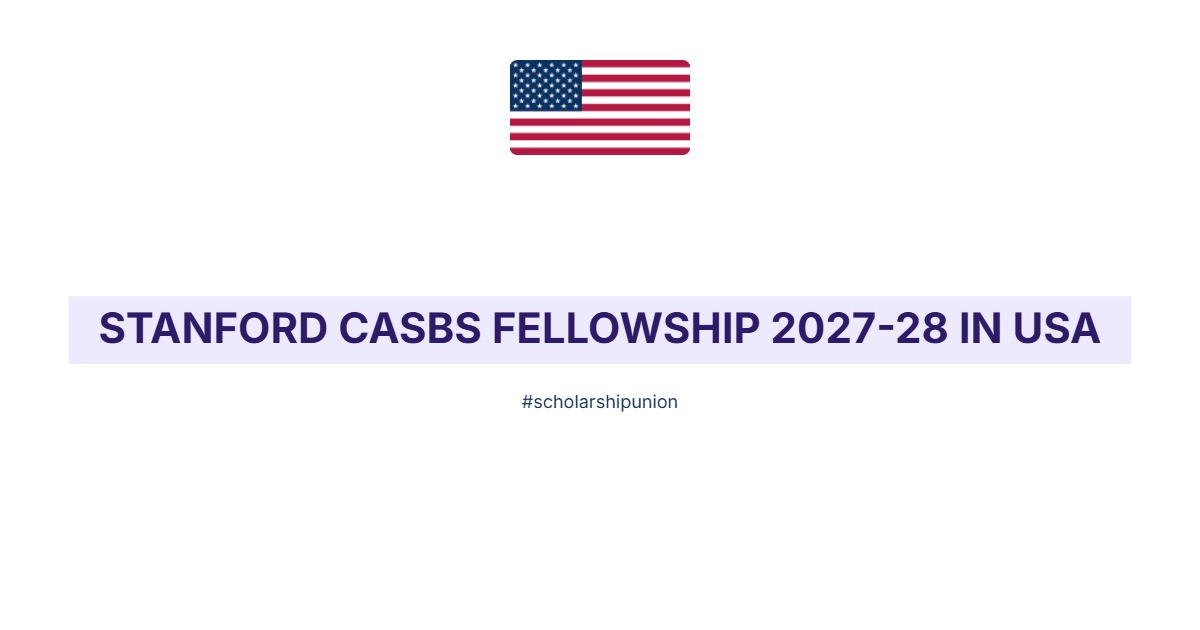 Stanford CASBS Fellowship 2027-28 in USA