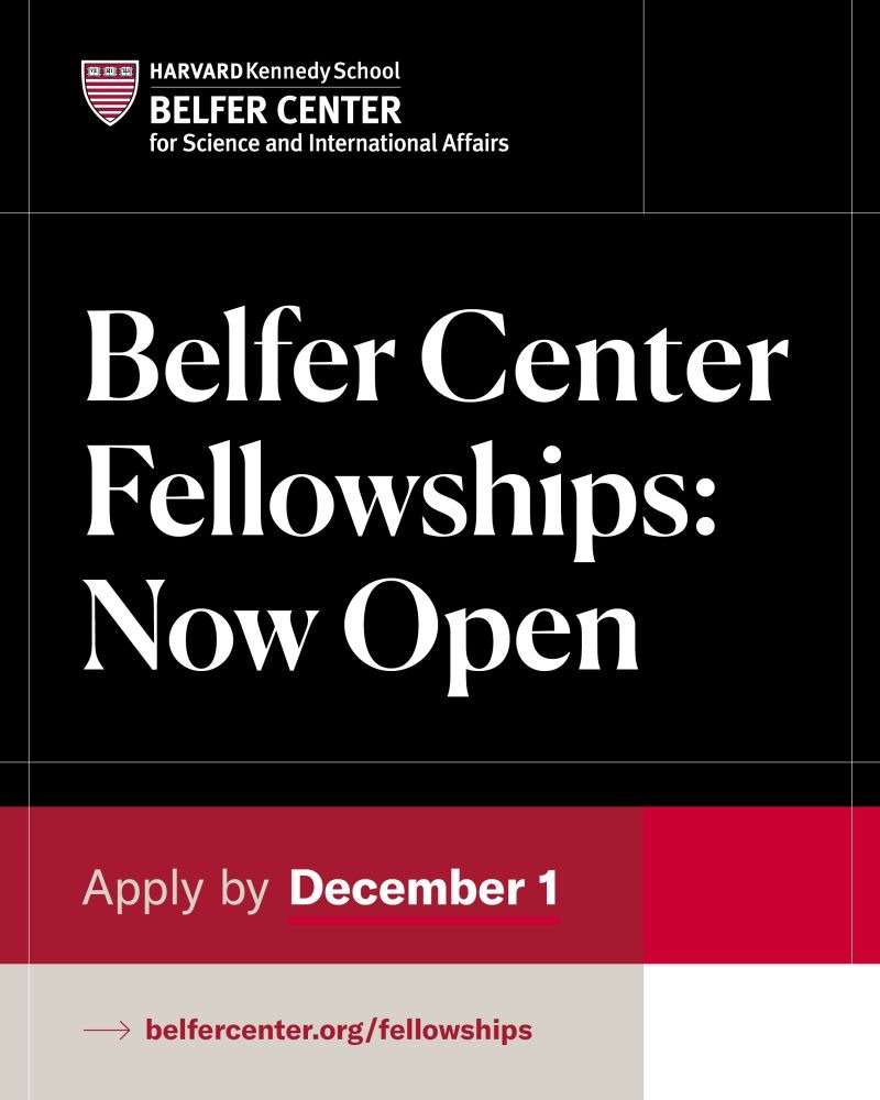 Harvard Belfer Center Fellowships 2027–2028: Fellowship Opportunities at Harvard Kennedy School