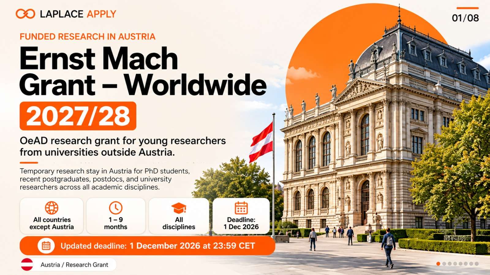 Ernst Mach Grant 2026–2027: Fully Funded Research and Study Opportunities in Austria for International Students and Researchers