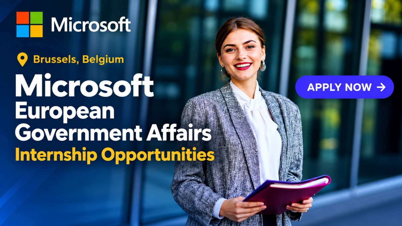 Microsoft Government Affairs Internship in Belgium 2026: Finance, Operations and Management Assistant Coordinator