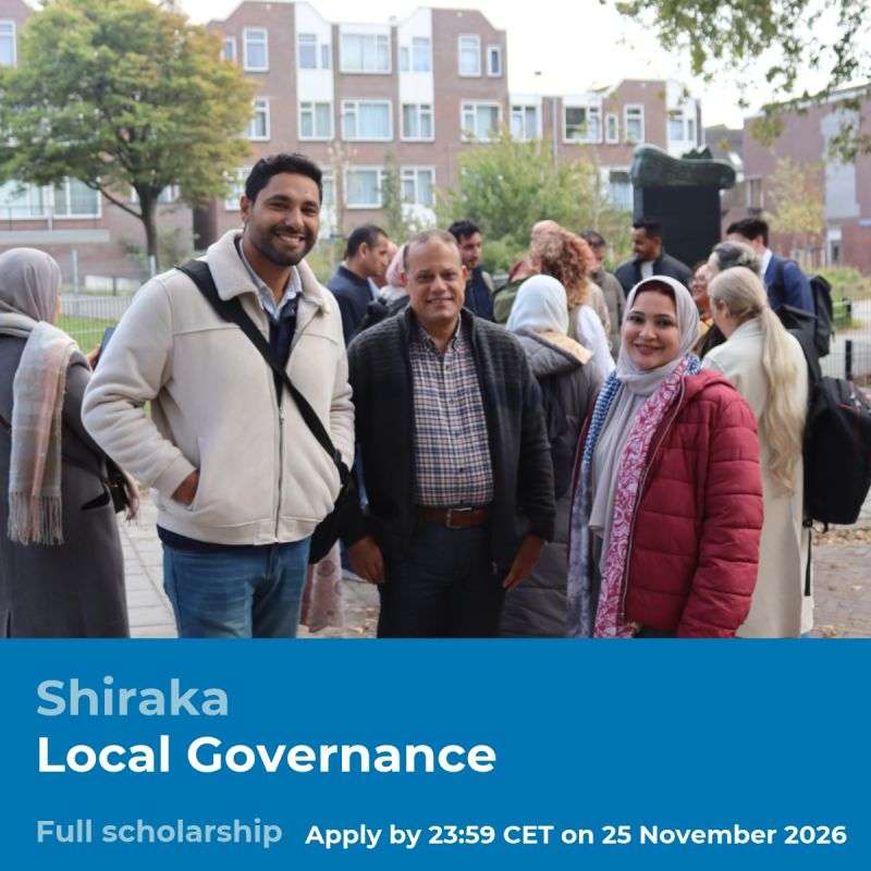 Shiraka Training Programme 2027: Fully Funded Local Governance Training in the Netherlands for Government Professionals from 12 MENA Countries