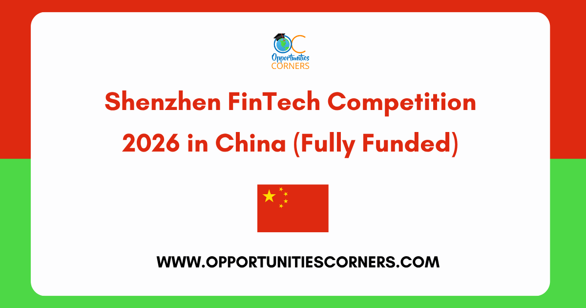 Shenzhen FinTech Competition 2026 in China (Fully Funded)