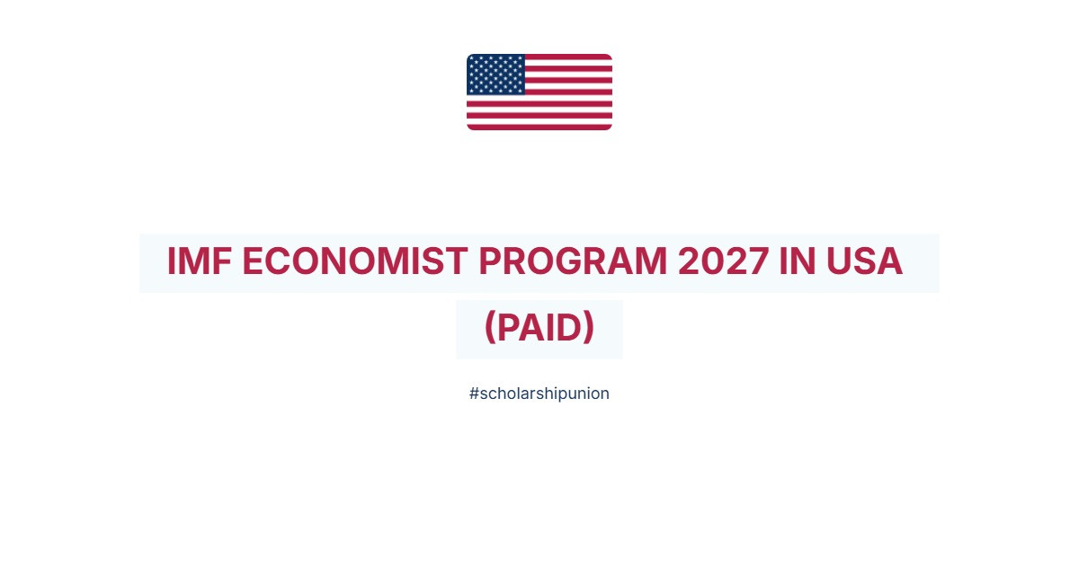 IMF Economist Program 2027 in USA | Paid