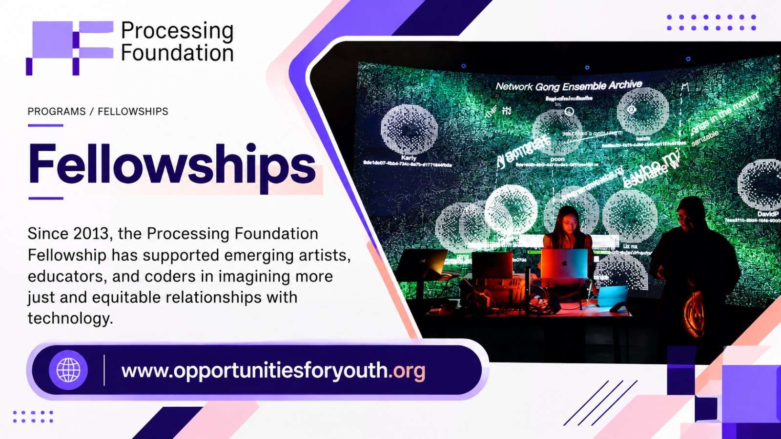 2027 Processing Foundation Fellowship: $10,000 Stipend, Open-Source Technology Projects, Mentorship and Creative Innovation in the United States
