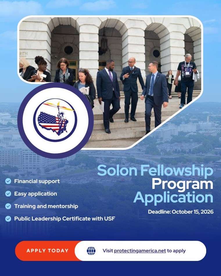 Solon Fellowship Program 2026: Fully Remote and International Fellowship Opportunity in Climate Policy, Environmental Leadership and Public Affairs