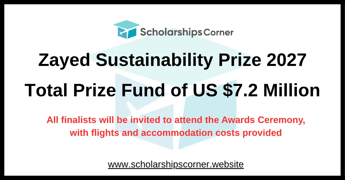 Zayed Sustainability Prize 2027 | Total Prize Fund of US $7.2 Million